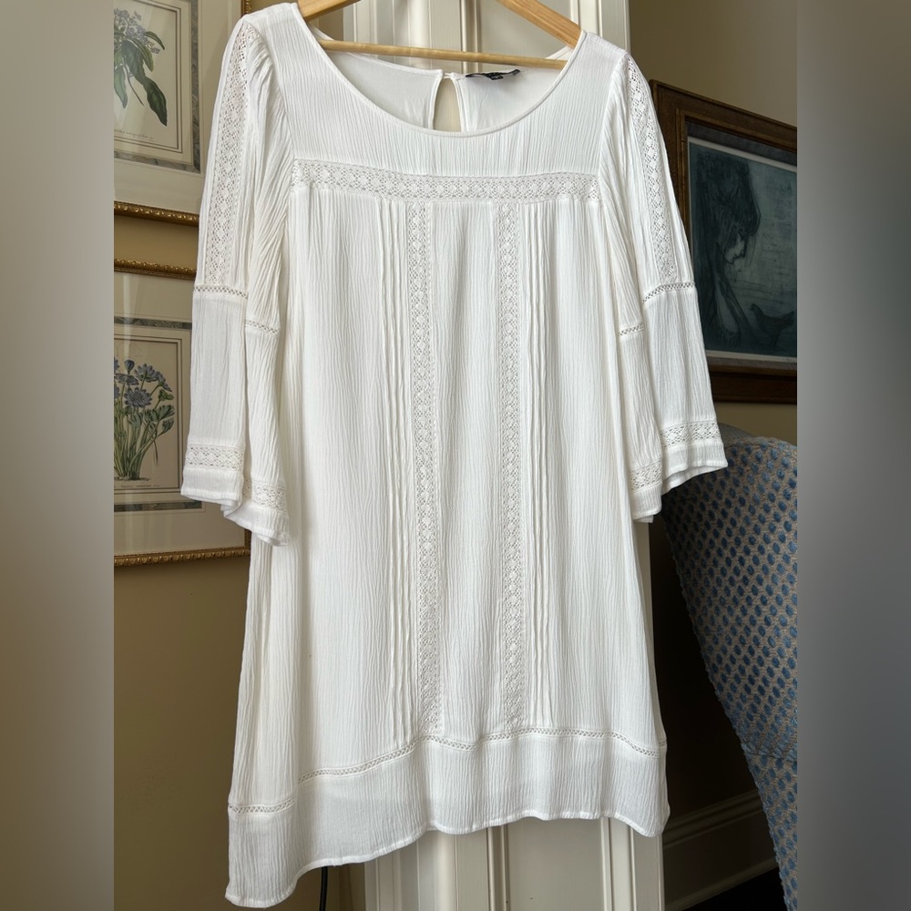 Cream Casual Dress